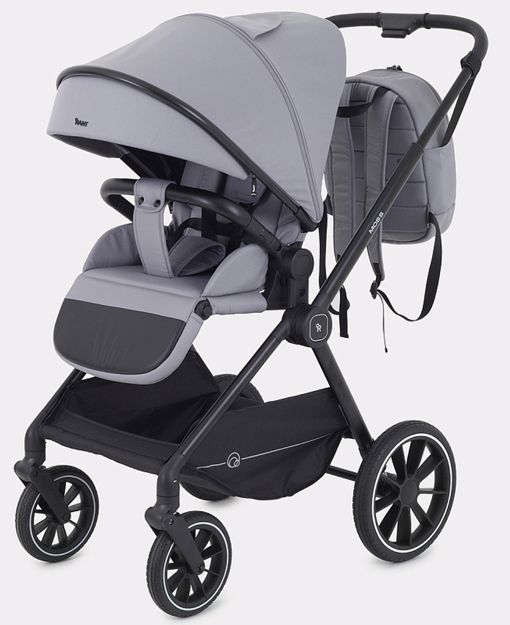 Детская коляска Rant Moss 3 в 1 с автокреслом Rant Cruise Black Classic Grey