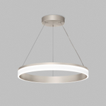 Подвесной светильник RING, ?600 мм, LED, 38Вт, 4000К, алюминий+акрил, сатин. никель