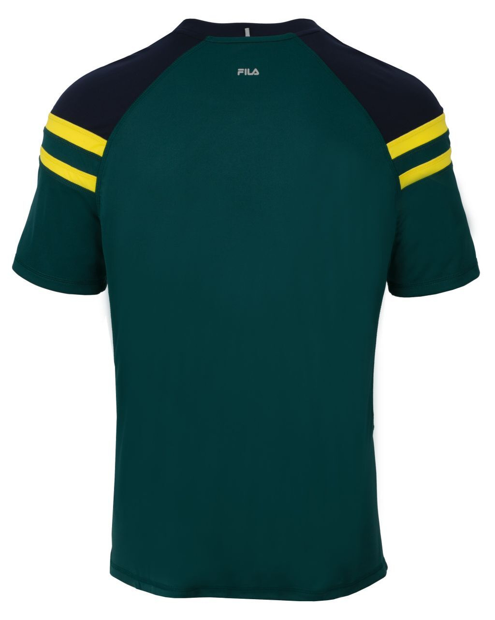 Мужская теннисная футболка Fila T-Shirt Frankie - deep teal/fila navy/buttercup