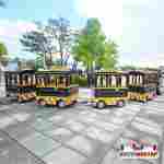 Безрельсовый паровозик «Сияющий путь» 4 вагона, 17 мест, с подсветкой