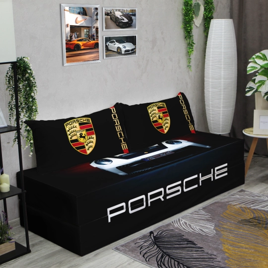 Бескаркасный диван кровать раскладной "Porsche 911 GT3"