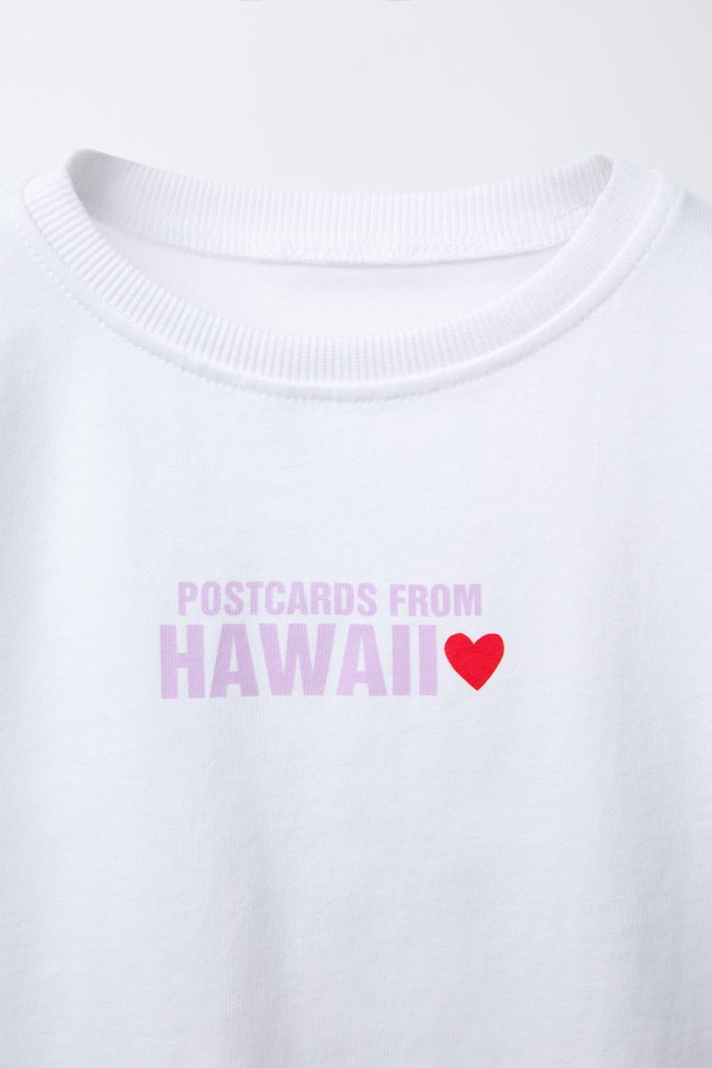 ZARA ФУТБОЛКА С ПРИНТОМ «ПЛЯЖ», БЕЛЫЙ