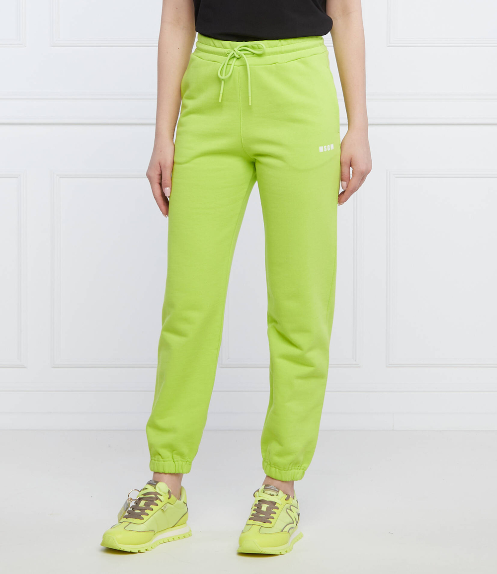 спортивные штаны MSGM - лимонный(3242MDP500 227299)