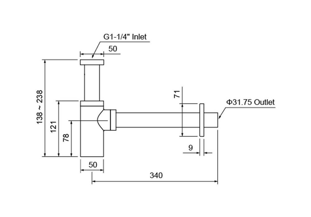 AQ6012BGM сифон, оружейная сталь