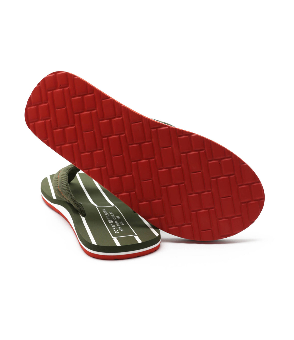 Вьетнамки PATCH HILFIGER BEACH SANDAL Tommy Hilfiger - хаки(FM0FM04470)