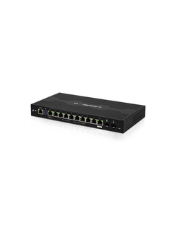 Маршрутизатор UBIQUITI ER-12-EU EdgeRouter 12 Маршрутизатор 4 ядра (1 ГГц), 10х 1G RJ45, 2х SFP, раздача PoE