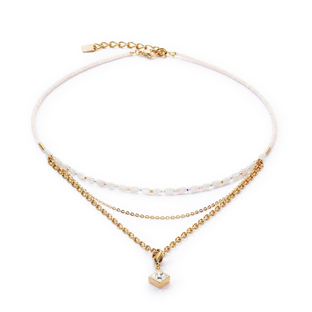 Колье Coeur de Lion White-Gold 6005/10-1416