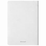 Тетрадь 60 л. в линию обложка кожзам SoftTouch, сшивка, B5 (179х250мм), БЕЛЫЙ, BRAUBERG RAINBOW, 403887