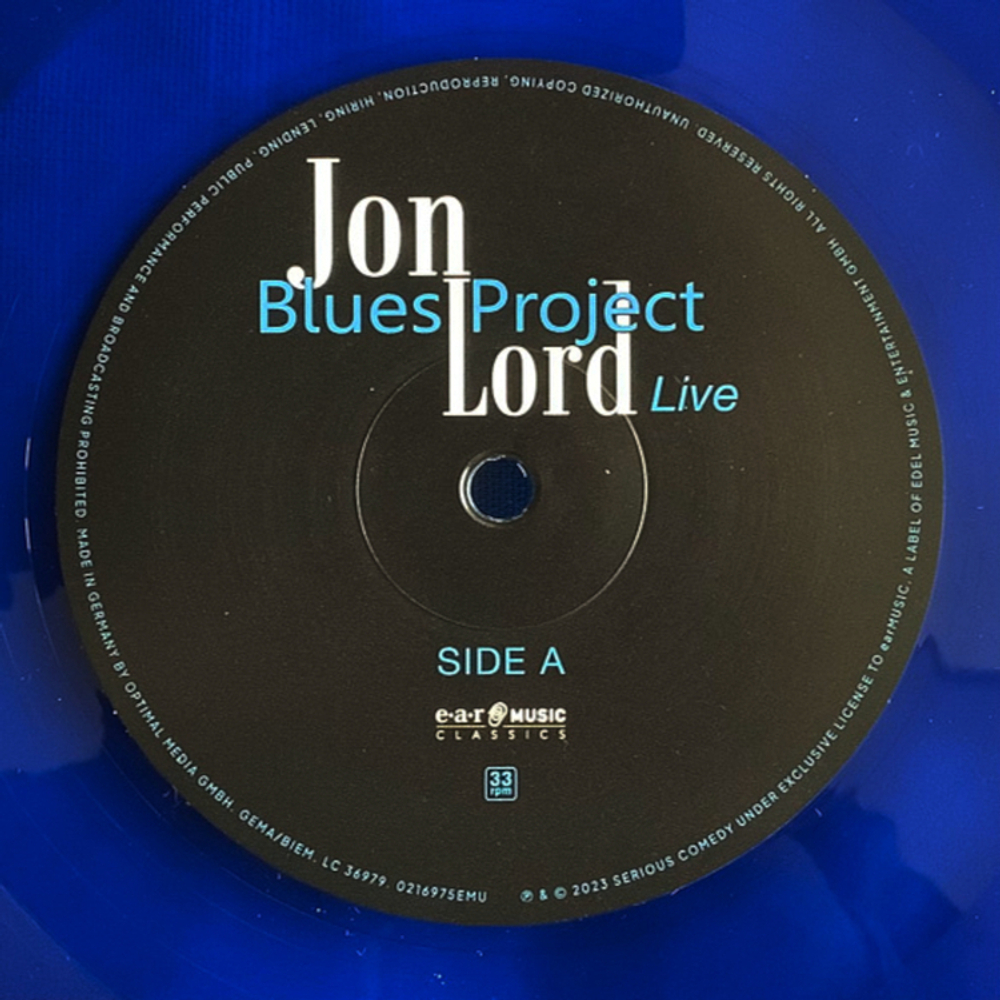 Jon Lord Blues Project / Live (Coloured Vinyl)(2LP)