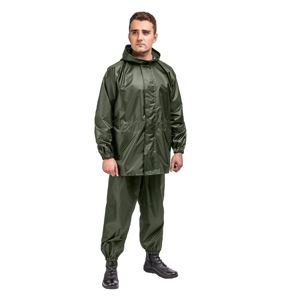 Костюм ветровлагозащитный Походный, цв.зеленый р.60 (T-KS-VVZ-5XL-002) Helios