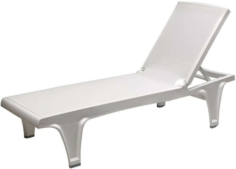 Шезлонг-лежак пластиковый Scab Design Tahiti, белый