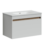 Тумба подвесная под раковину Sancos Smart, белый глянец 790х450х500