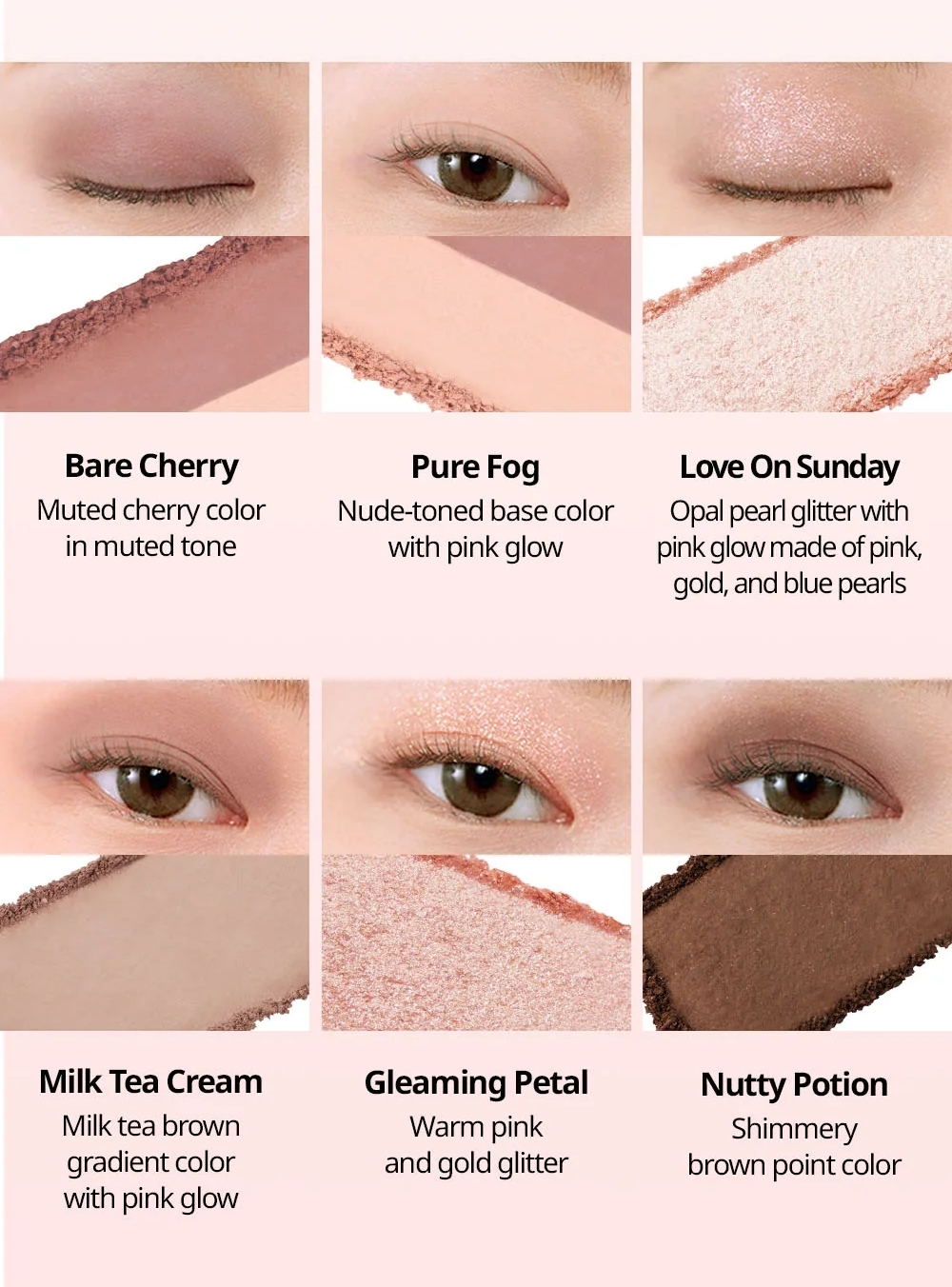 CLIO Компактная палетка теней для век 02 Rosy Haze (теплые розовые оттенки) pro eye pallete mini