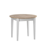 Стол обеденный раскладной «Форест»/«Сканди» 90/125 белый воск/антик 42125