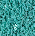 Miyuki Quarter Tila Beads Turquoise Green QTL0412