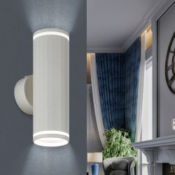 Декоративная подсветка ЭРА WL45 WH MR16 GU10 12Вт белый IP20 для интерьера, стен | Настенная подсветка