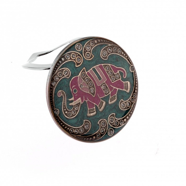 Зажим для платка Clara Bijoux слон 11-00645.5 G/V
