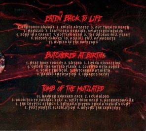 Cannibal Corpse / Eaten Back to Life; Butchered at Birth; Tomb of the Mutilated BOX (RU)(3CD)