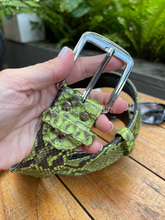 Ремень из кожи питона AC-107