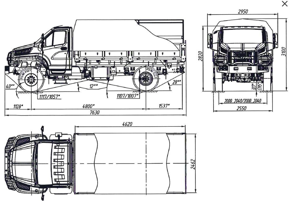 Бортовой автомобиль УРАЛ 80 (43206-5911-67)