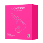 Портативная мини секс-машина 29,1см с функцией нагрева и управлением через приложение Lovense Spinel Mini Sex Machine