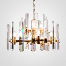 Подвесная Люстра Rh Bonnington Chandelier Natural Brass D660 By Imperiumloft