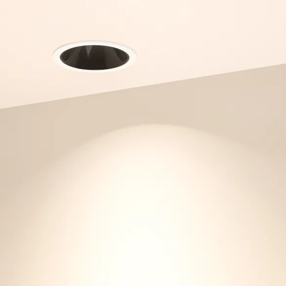 Светильник MS-ATLAS-BUILT-R90-25W Warm3000 (WH-BK, 30 deg, 230V) (Arlight, IP20 Металл, 5 лет) 035457