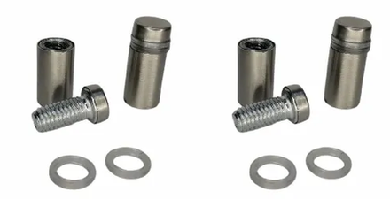 Дистанционный держатель 12х25 мм для табличек из стекла, акрила и пластика, диаметр винта 7,5 мм 1шт