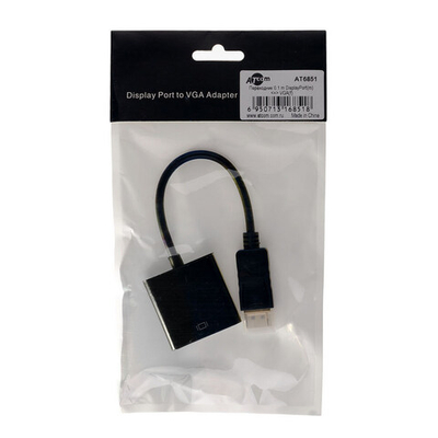 Переходник DisplayPort (Male)-VGA(female)-10см. Atcom
