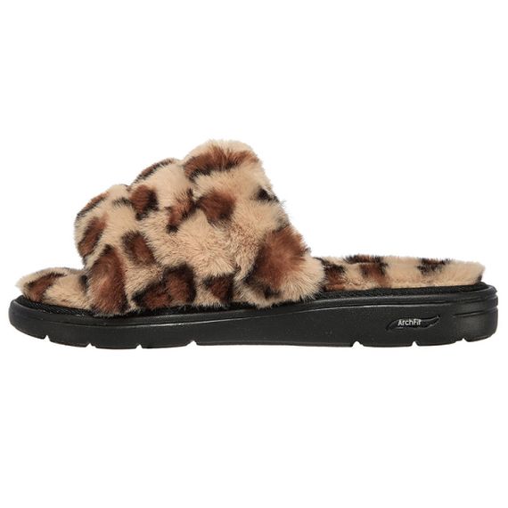 Skechers ARCH FIT LOUNGE 'Faux Fur Leopard'