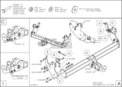 Фаркоп оцинкованный для Isuzu D-Max 2020- быстросъемное крепление шара, Galia.I022C