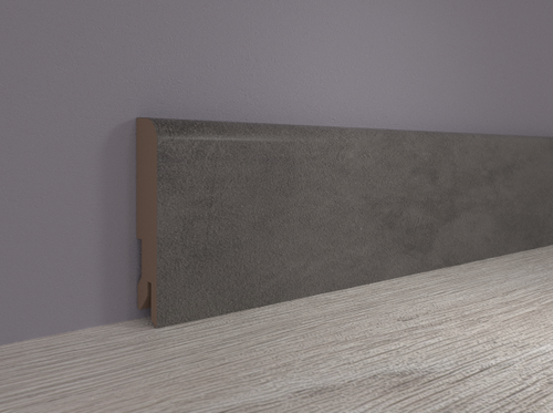 Плинтус МДФ ламинированный Лука Пл 100-10МДФ.2400.24064 бетон лофт графит 16x100х2400 мм