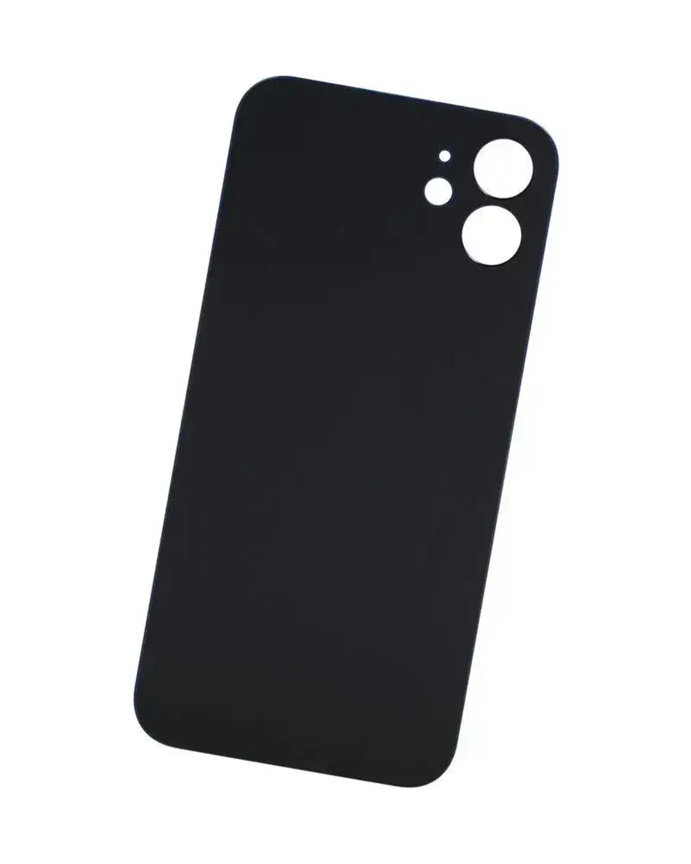Задняя крышка для iPhone 12 Синий (стекло, широкий вырез под камеру, логотип)