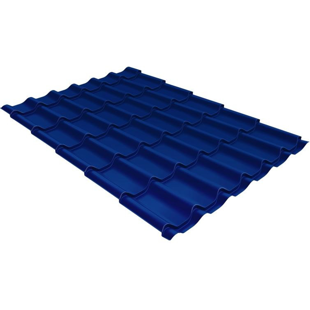 Металлочерепица Grand Line Optima Classic Satin 0,5 мм RAL 5005 резка