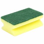 Губки бытовые MAXI, 42х96х64 мм, КОМПЛЕКТ 2 шт., поролон/абразив профильные, для посуды, LAIMA, К0015, 601557