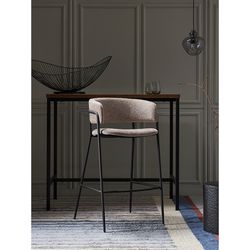 Стул барный Helning, мягкий шенилл, капучино