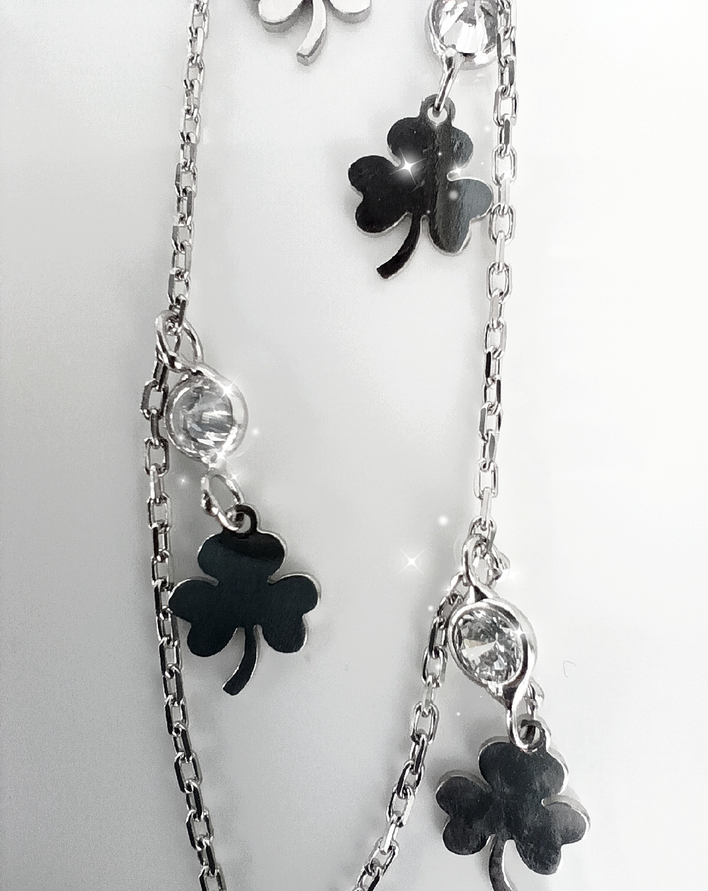 Браслет Эстерелла, серебро 925 пробы, родирование, фианит/Ф