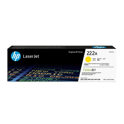 Картридж HP W2222A (222A) для Color LaserJet Pro 3203/3288/3303/3388 жёлтый (1.2K)