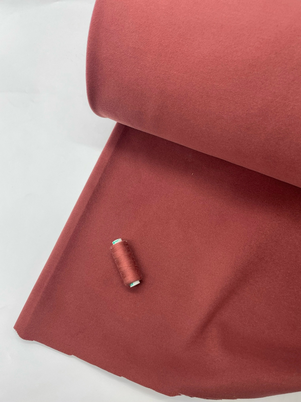 Пальтовая ткань кирпич