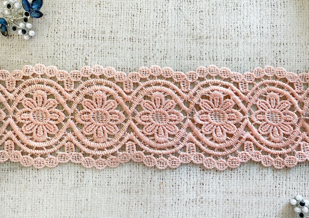 Кружево плетеное, ш. 8 см.