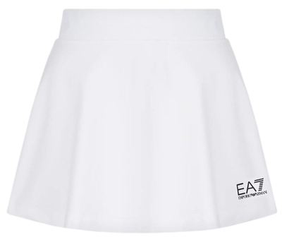 Теннисная юбка EA7 Woman Jersey Miniskirt - White