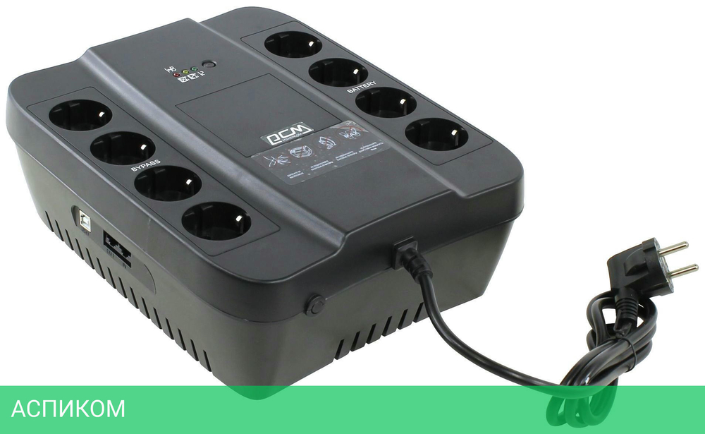 Источник бесперебойного питания Powercom Spider 1000VA (SPD-1000U)