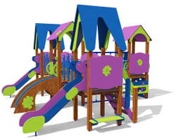 Игровой комплекс 070278.21 для детей 4-7 лет для уличной площадки