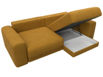Диван угловой Лига-056 НПБ угол универсальный ВЕЛЮР BRUT 10 желтый