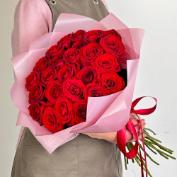 Букет из 25 красных роз. Букет 7127