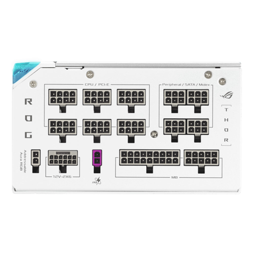 Блок питания ASUS 1200W, ROG Thor 1200W Platinum III White Edition, ROG-THOR-1200P3-WHITE-GAMING
