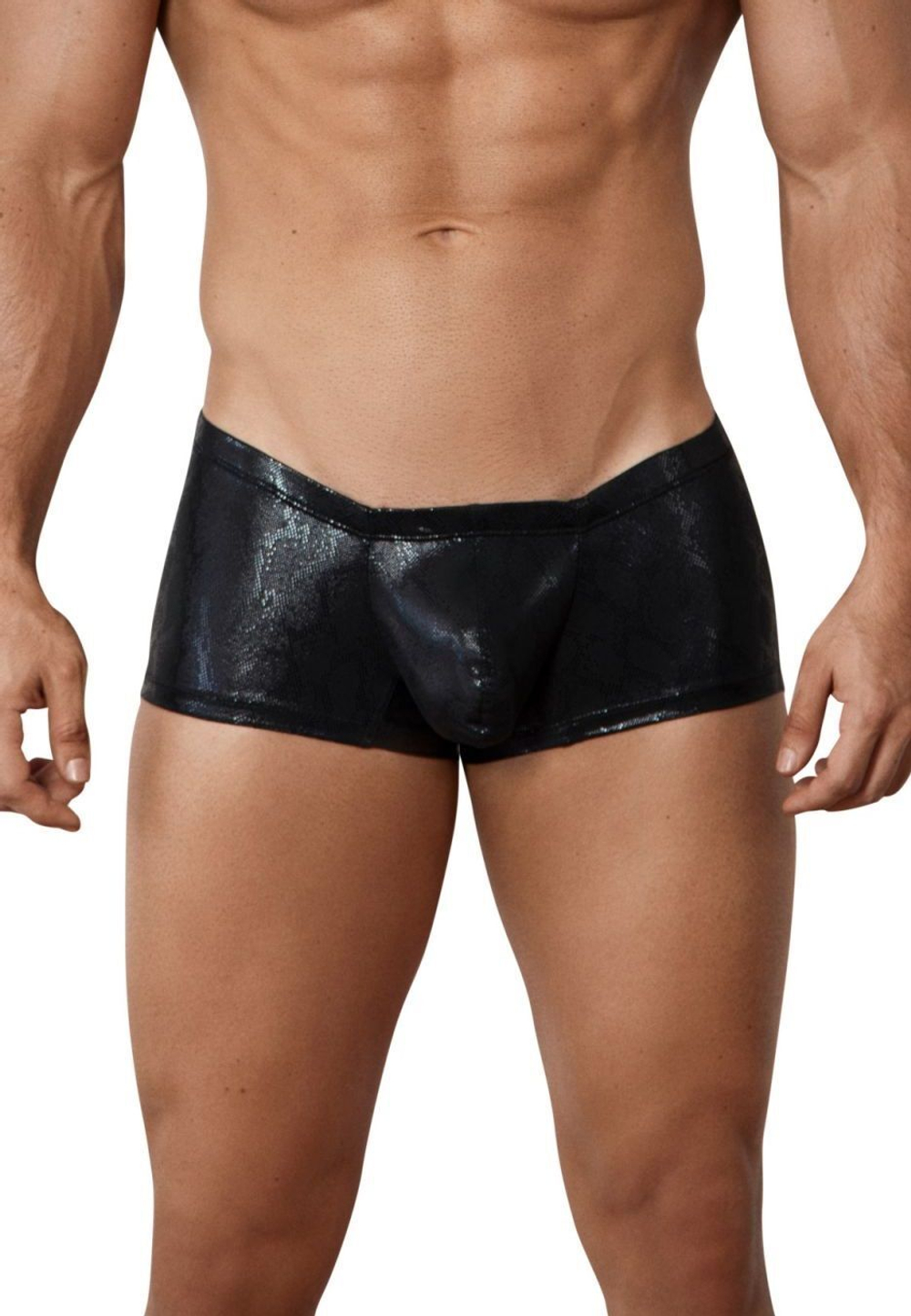 Черные блестящие трусы-хипсы Brilliant Trunks (Размер: M) (Цвет: черный)