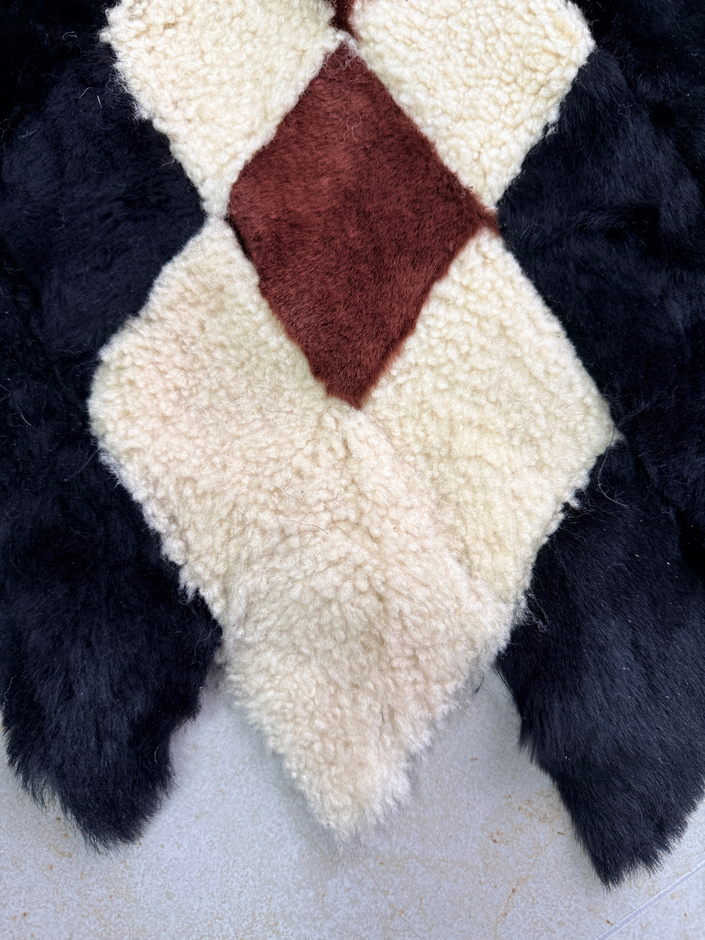 Покрывало меховое ковер из шкуры овчины