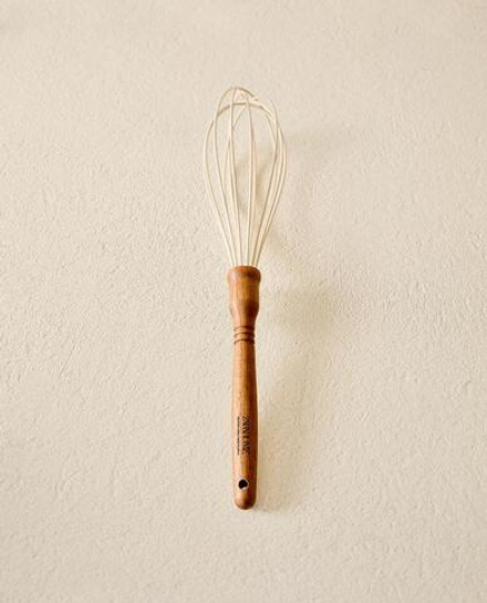 ZARA HOME КУХОННЫЙ ВЕНЧИК ИЗ СИЛИКОНА, КРЕМОВЫЙ