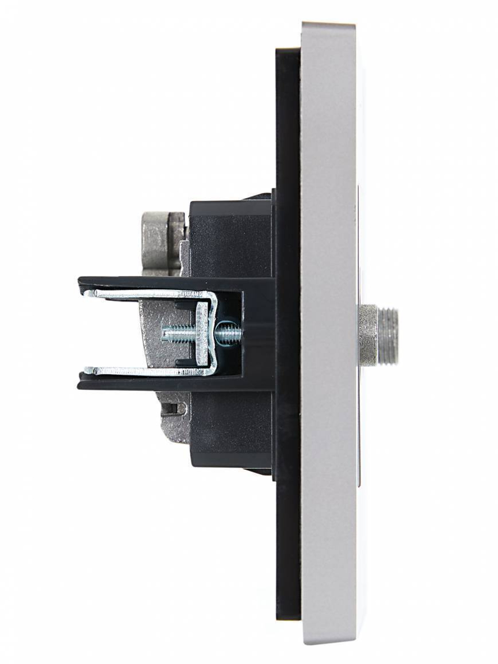 FORTE&PIANO Розетка двойная TV+SAT FP538 сталь IEK